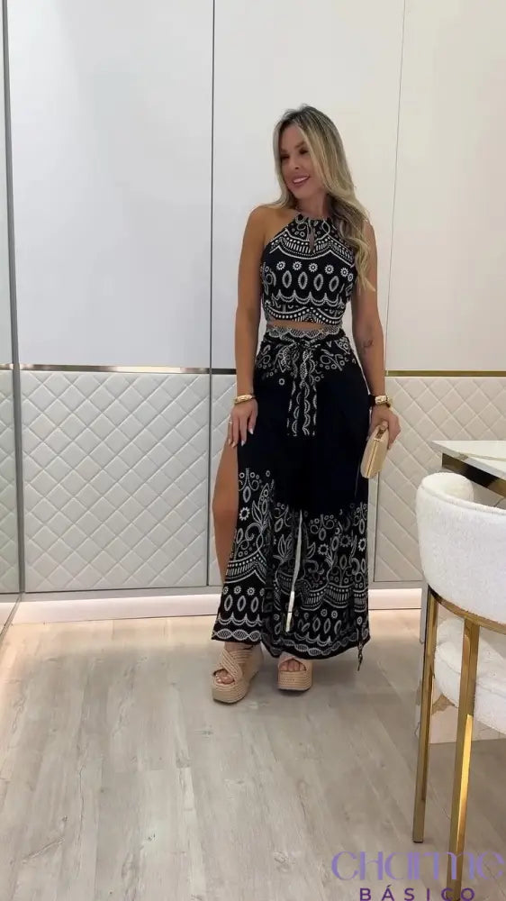 Conjunto Bohemian Elegance – Sofisticação E Estilo Em Uma Combinação Única!