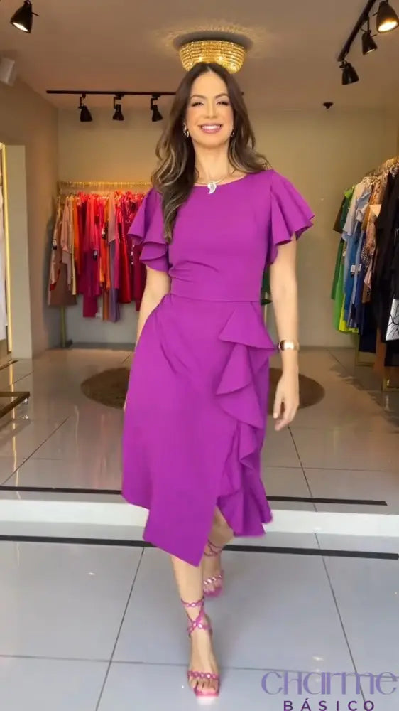 Vestido Amethyst – A Delicadeza Da Elegância!