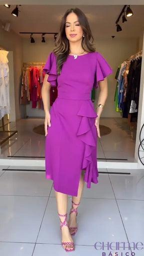 Vestido Amethyst – A Delicadeza Da Elegância!