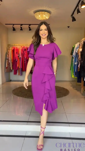 Vestido Amethyst – A Delicadeza Da Elegância!