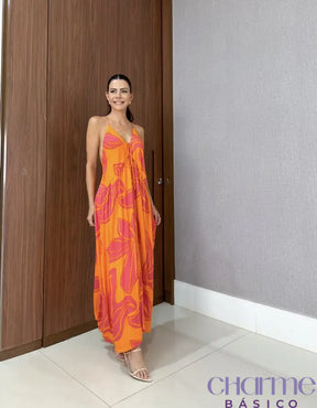 Vestido Aura – Leveza E Elegância Para Cada Momento Laranja / P