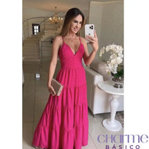 Vestido Camila – Elegância E Conforto Em Algodão Texturizado Rosa / P