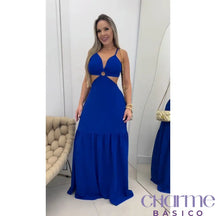 Vestido Carolina – Charme E Elegância Em Cada Detalhe Azul / P