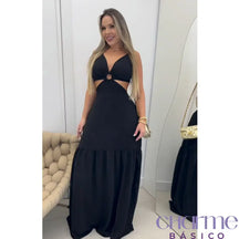 Vestido Carolina – Charme E Elegância Em Cada Detalhe Preto / P