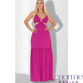 Vestido Carolina – Charme E Elegância Em Cada Detalhe Rosa / P