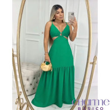 Vestido Carolina – Charme E Elegância Em Cada Detalhe Verde / P