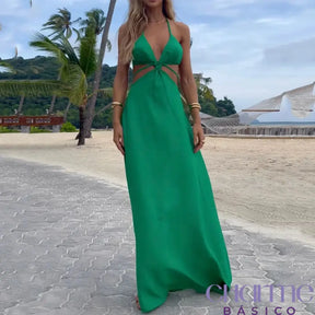 Vestido Feminino Para Praia - Occo Green / S Vestido