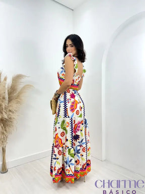 Vestido Florença – O Charme Das Cores E Estampas Em Viscolinho -