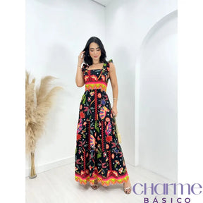 Vestido Florença – O Charme Das Cores E Estampas Em Viscolinho -