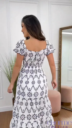 Vestido Laura Em Linho Italiano – Elegância E Charme Cada Detalhe