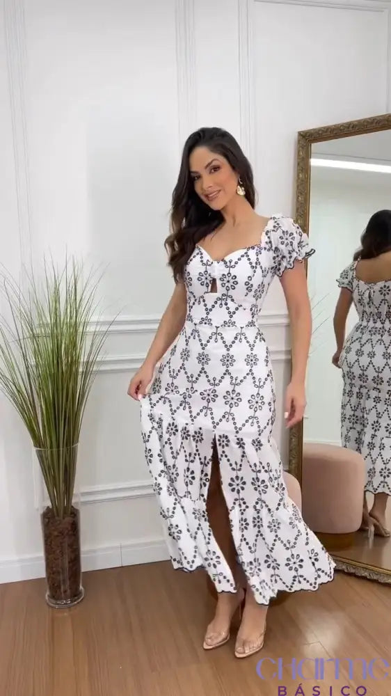 Vestido Laura Em Linho Italiano – Elegância E Charme Cada Detalhe