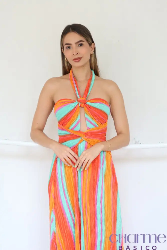 🌟 Vestido Marina: Cores Vibrantes E Elegância Para Qualquer Ocasião!