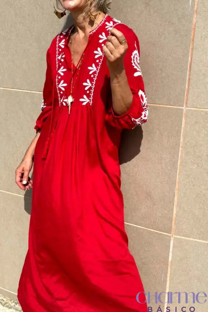 Women’s Casual Resort Ethnic Style Dress