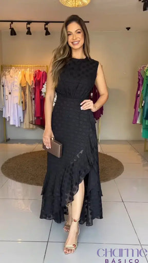 Vestido Noite Encantada – Elegância E Sofisticação Para Ocasiões Inesquecíveis P