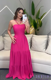 Vestido Pink Blossom – Feminilidade E Elegância Em Uma Só Peça!