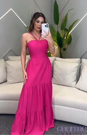 Vestido Pink Blossom – Feminilidade E Elegância Em Uma Só Peça!