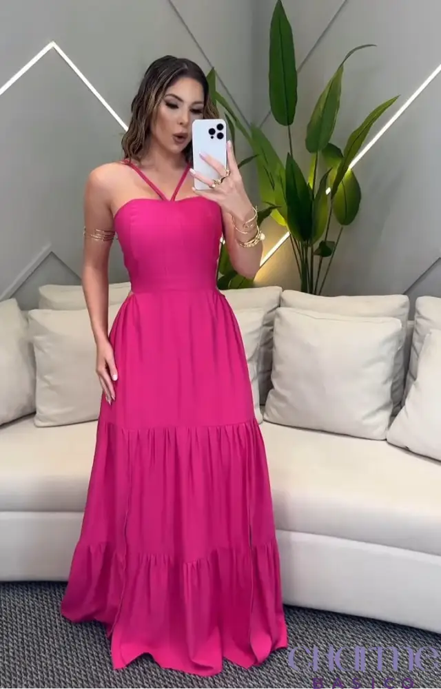 Vestido Pink Blossom – Feminilidade E Elegância Em Uma Só Peça!