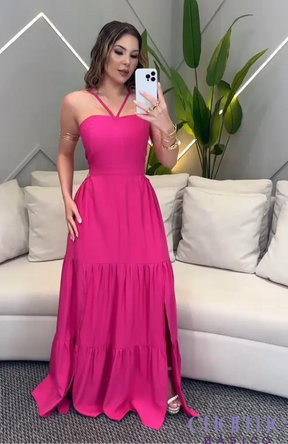 Vestido Pink Blossom – Feminilidade E Elegância Em Uma Só Peça!