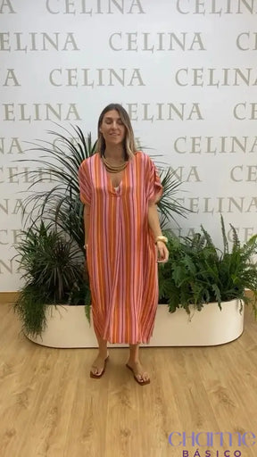 Vestido Rafaela – Leveza E Estilo Em Cada Detalhe Laranja / P