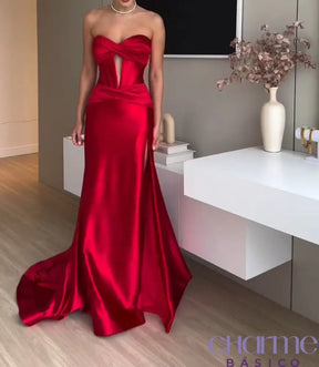 Vestido Scarlet Elegance – Paixão E Glamour Em Cada Detalhe!